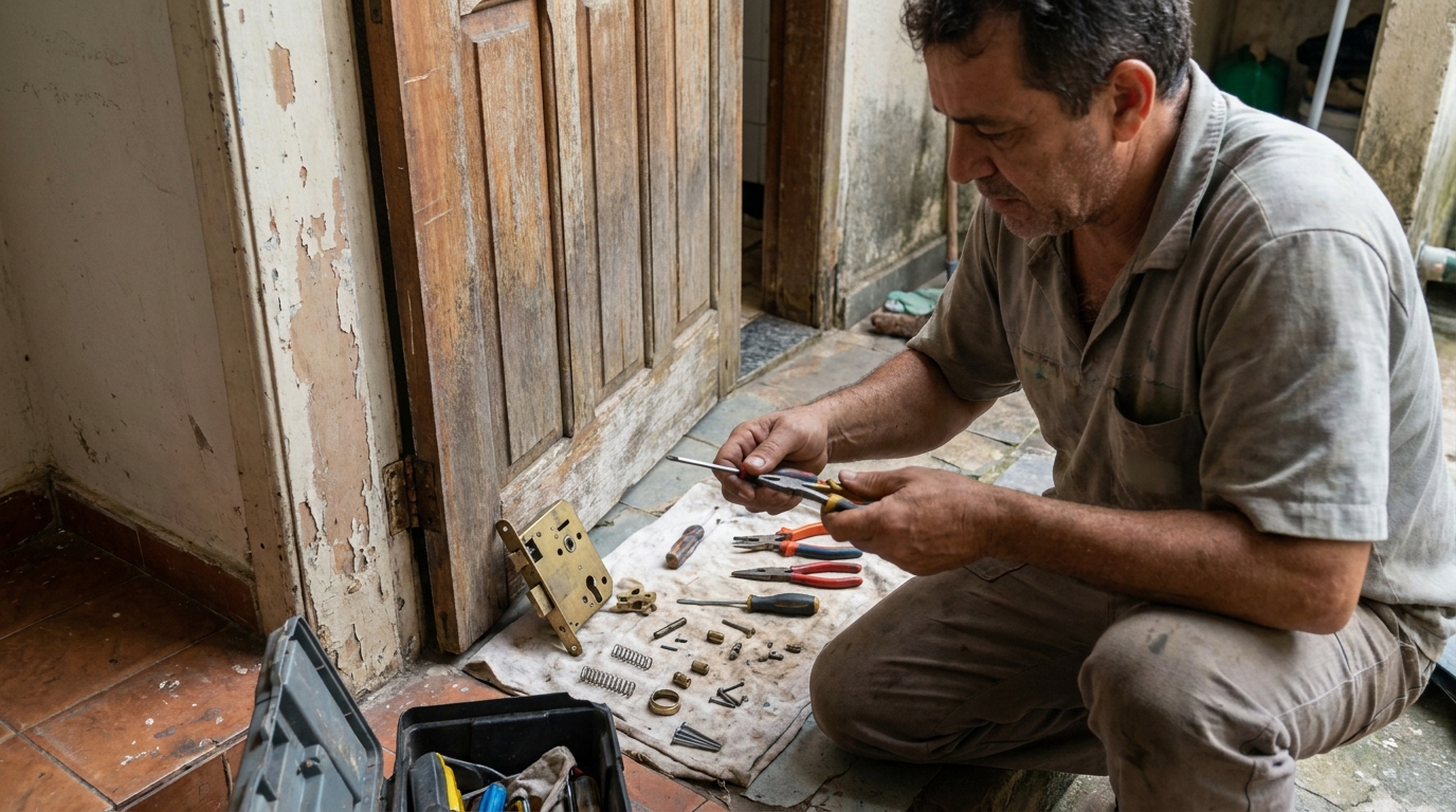 Conserto de Fechadura Residencial 24 horas em São Bernardo do Campo‑SP